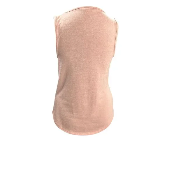 Banana Republic Womens Sleeveless Tank Top Blush Pink Polyester Blend Size S - Picture 3 of 8